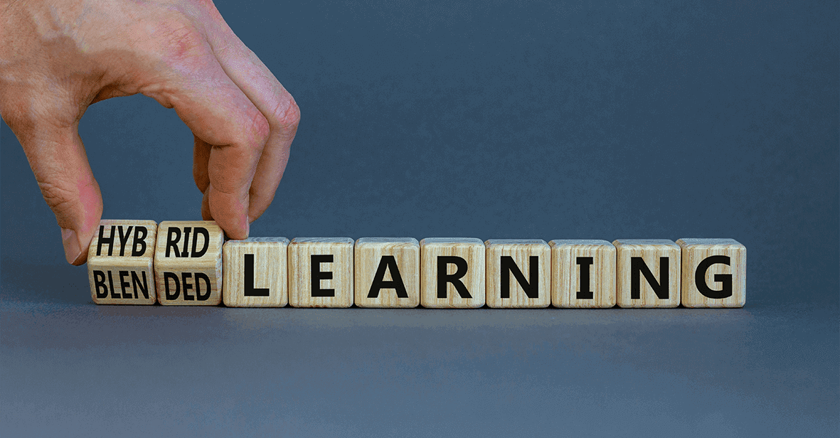 Schmuckbild Buchstabenwürfel: Blended/Hybrid Learning