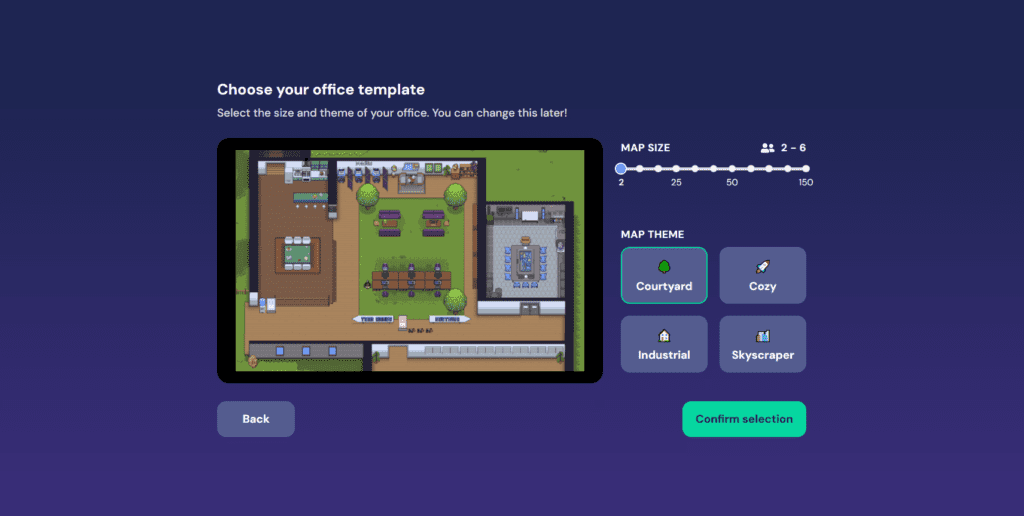 Thematische Templates: Courtyard, Cozy, Industrial oder Skyscraper